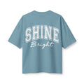 Shine Bright Women's Tee — Inspirational Cross Graphic Crop T-Shirt