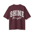 Shine Bright Women's Tee — Inspirational Cross Graphic Crop T-Shirt