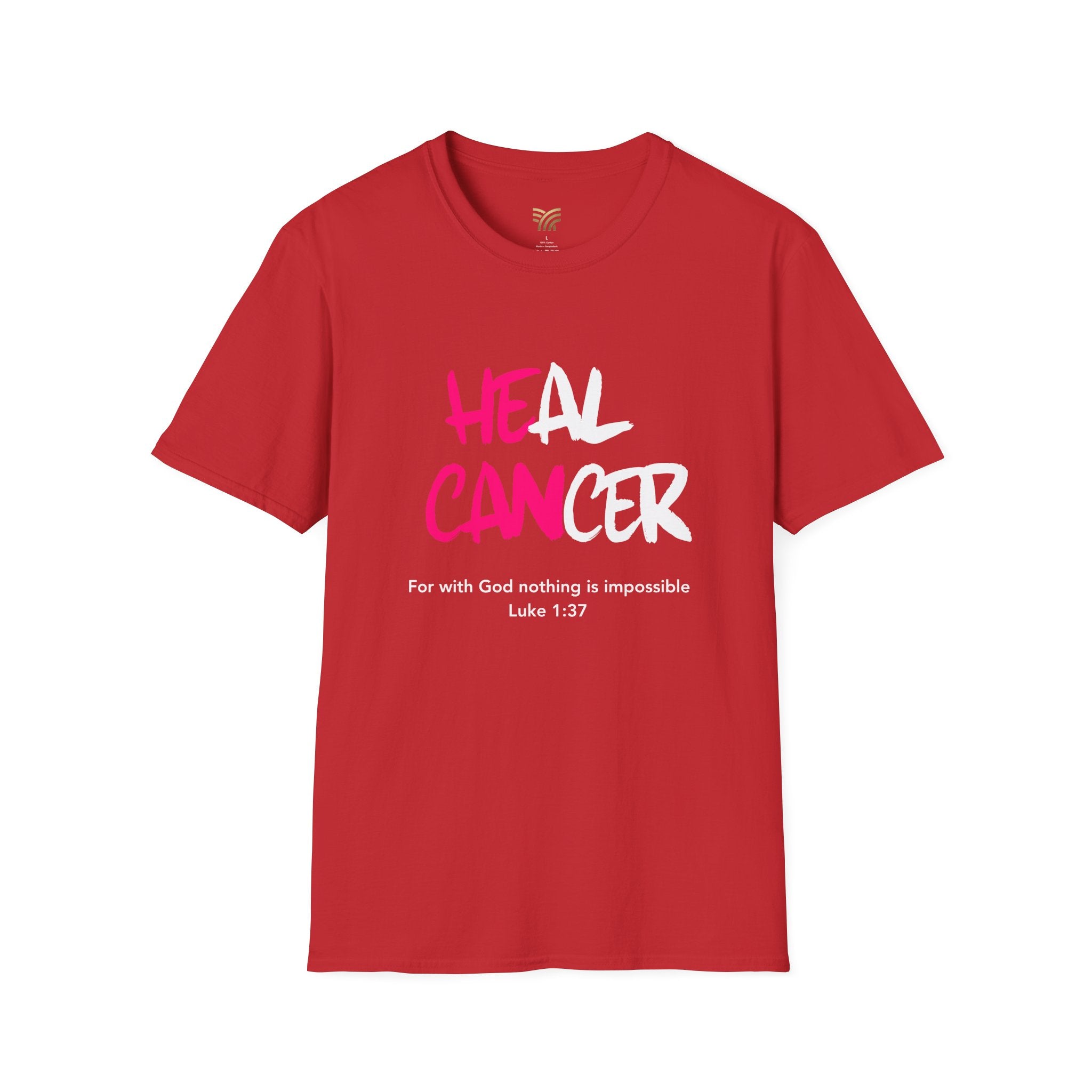 Heal Cancer T-Shirt (Luke 1:37)