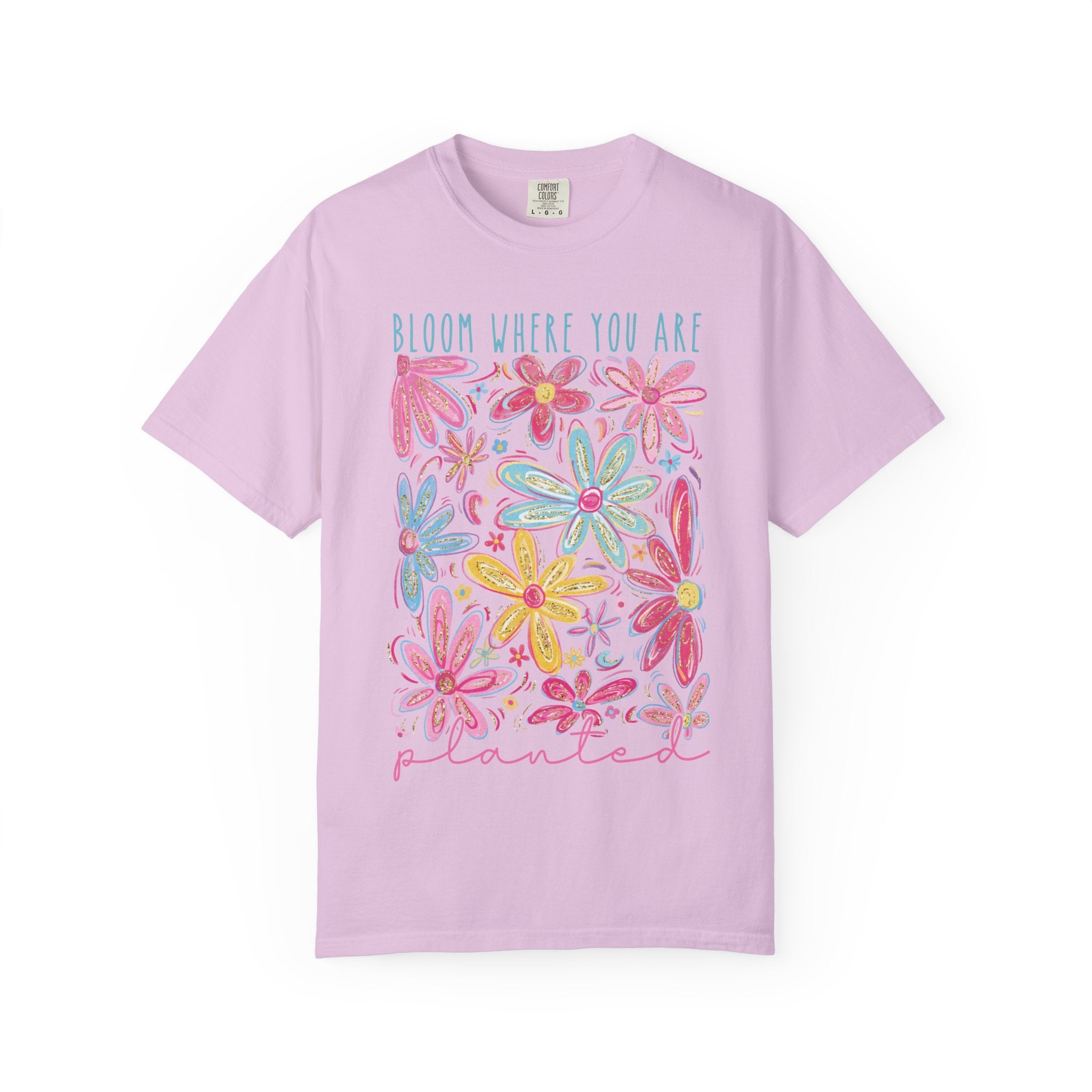 Bloom Where You Are Planted Floral T-Shirt