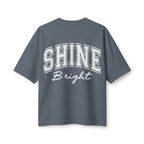 Shine Bright Women's Tee — Inspirational Cross Graphic Crop T-Shirt