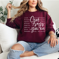 You Are Loved Inspirational Crewneck Sweater