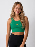 Shared Growth Emerald Green Sports Bra