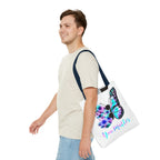 You Matter Butterfly Tote Bag – Inspirational Floral Butterfly AOP Tote