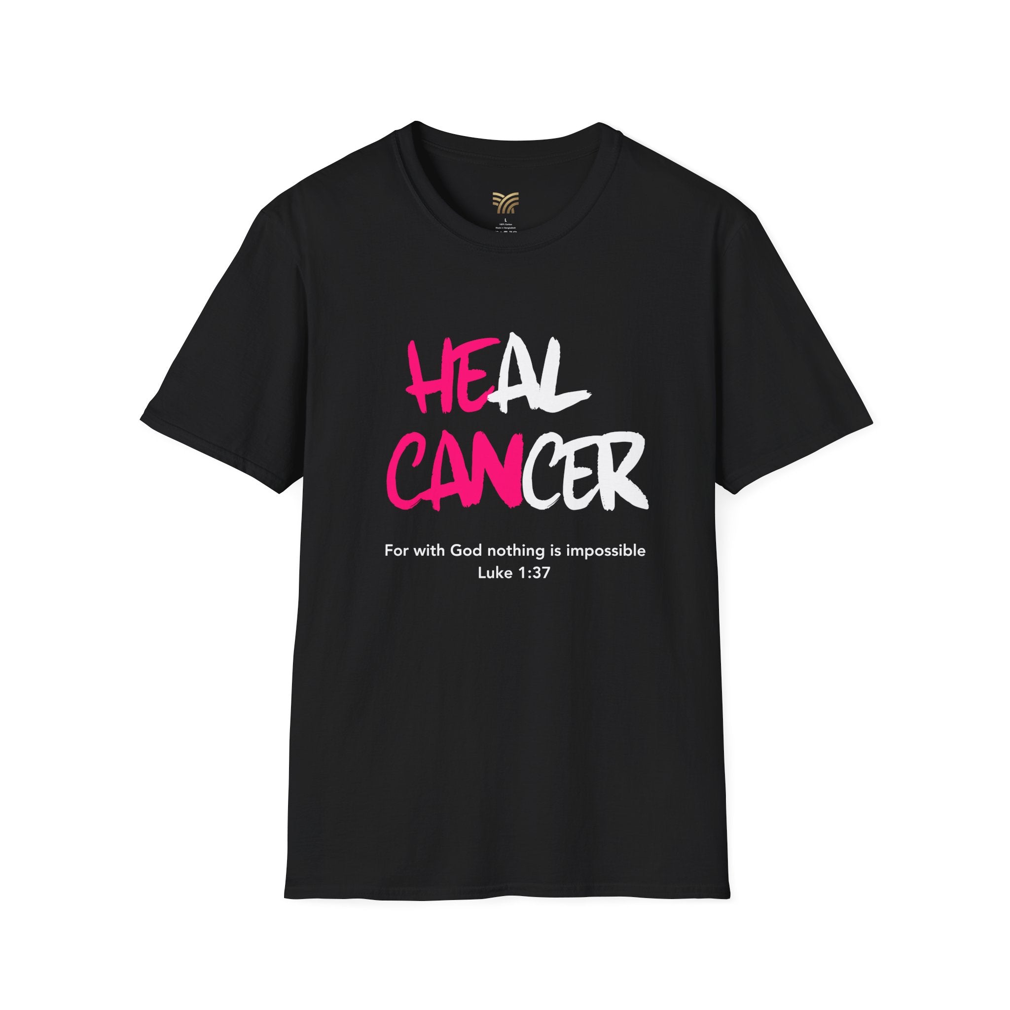 Heal Cancer T-Shirt (Luke 1:37)