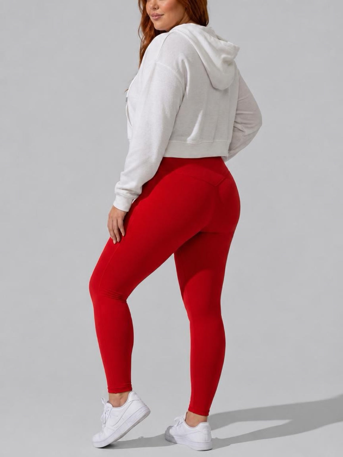 Courageous Heart Red leggings