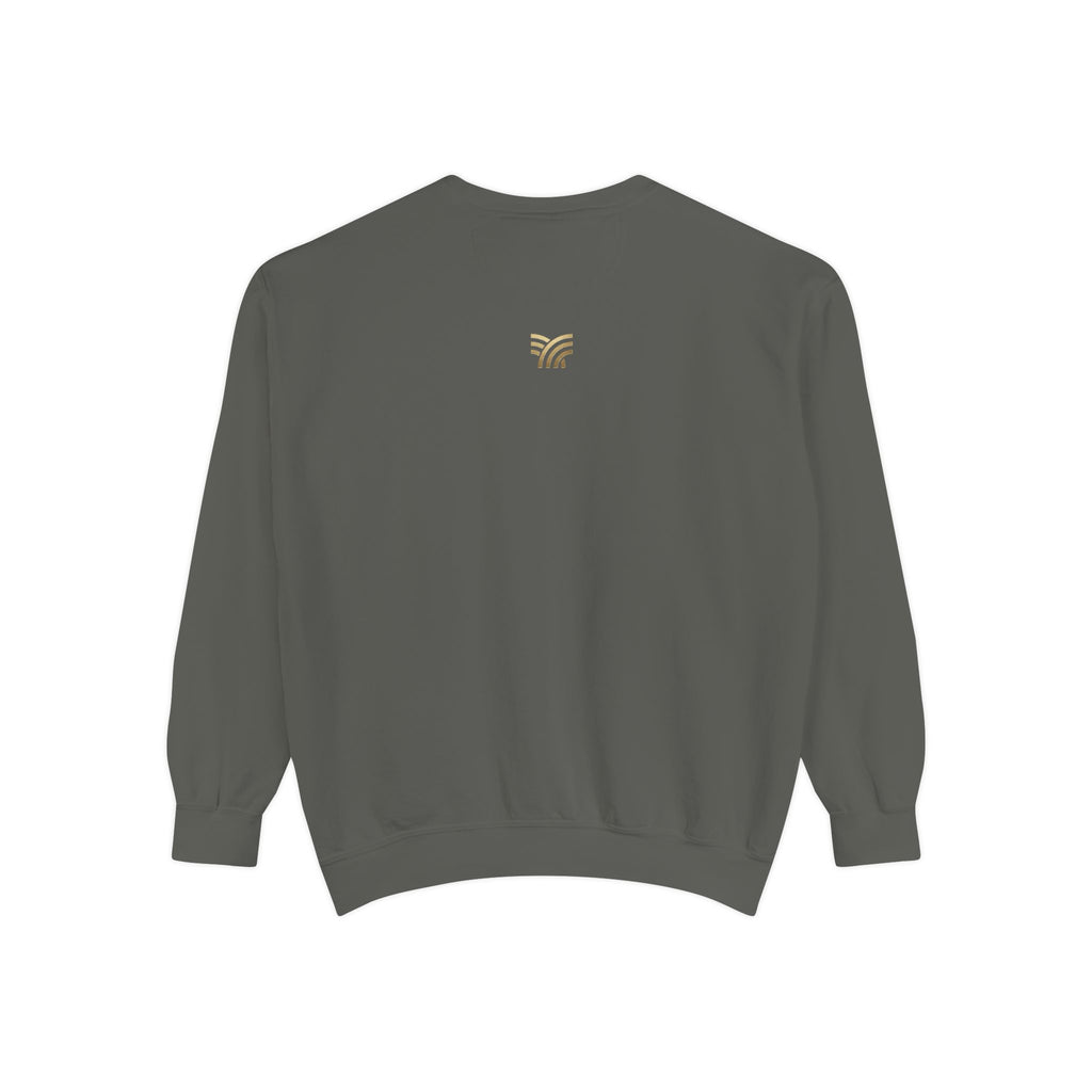 Gray sweatshirt on a white background
