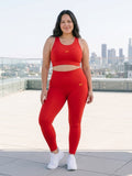 Courageous Heart Red Sports Bra