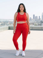 Courageous Heart Red Sports Bra
