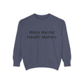 Navy blue sweatshirt mental health awareness background